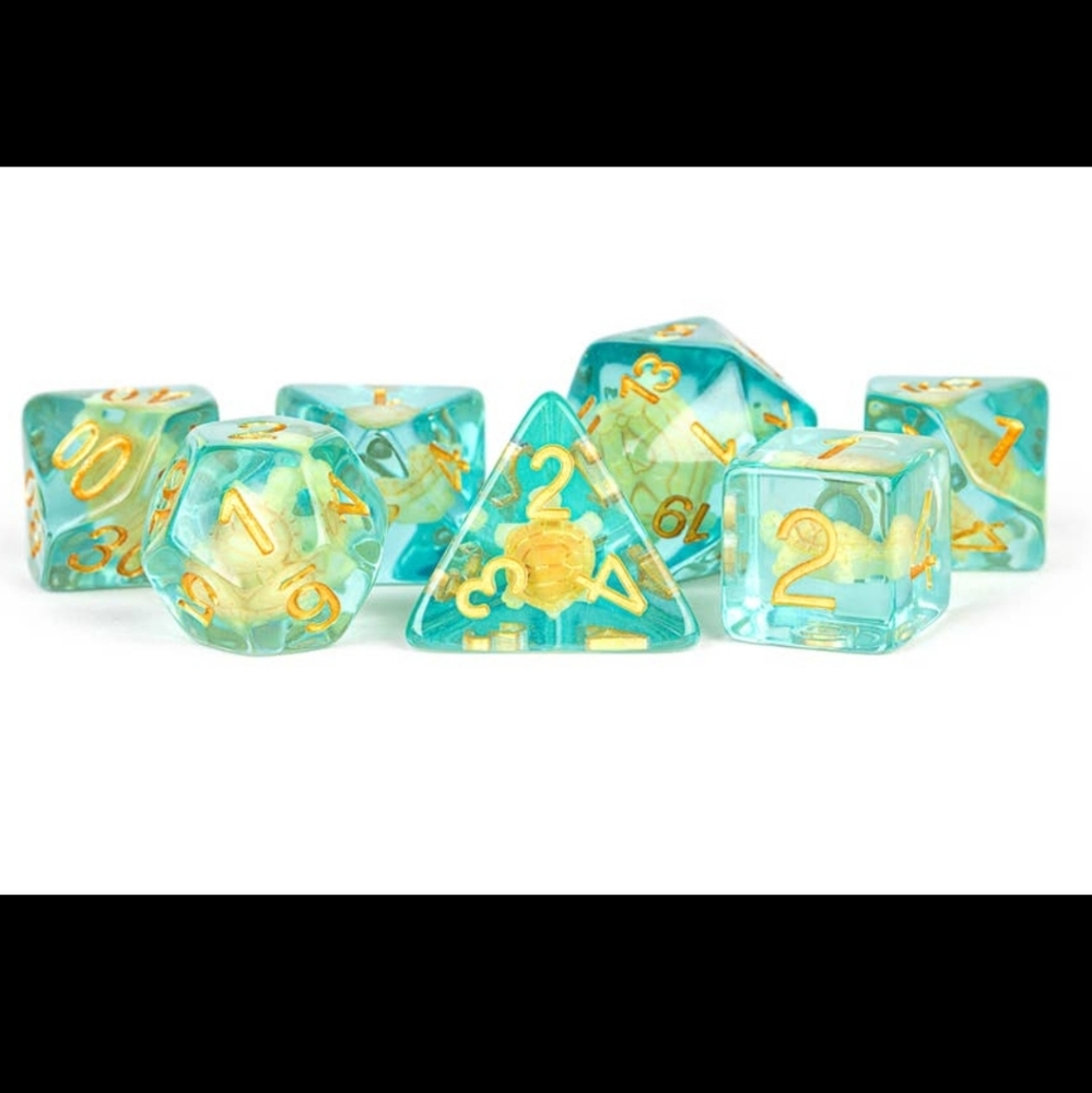 Turtle Dice Resin Polyhedral Set